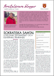 Sokratiska samtal - utvecklar textsamtalet och elevernas lärande