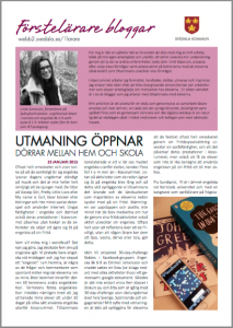Utmaning öppnar dörrar mellan hem och skola