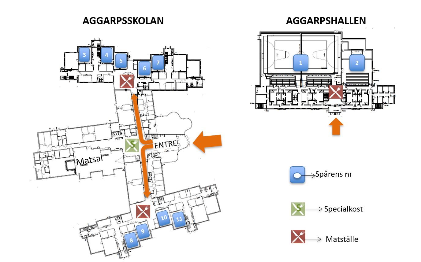 Karta över Aggarpsområdet