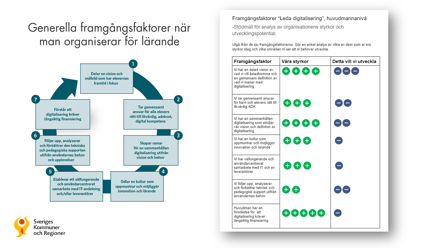 SKRs framgångsfaktorer för pedagogisk och teknisk support